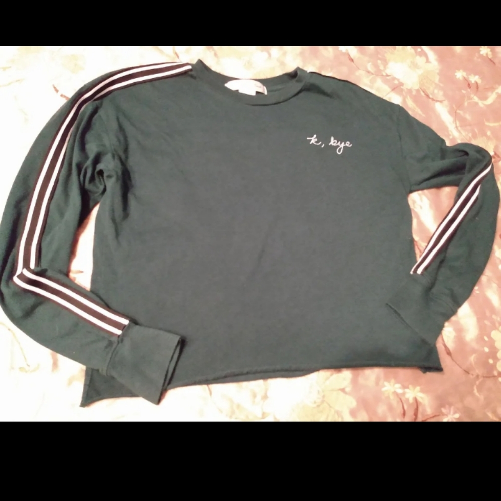 Girls Top Shirt Size Medium Youth in Revolt Green